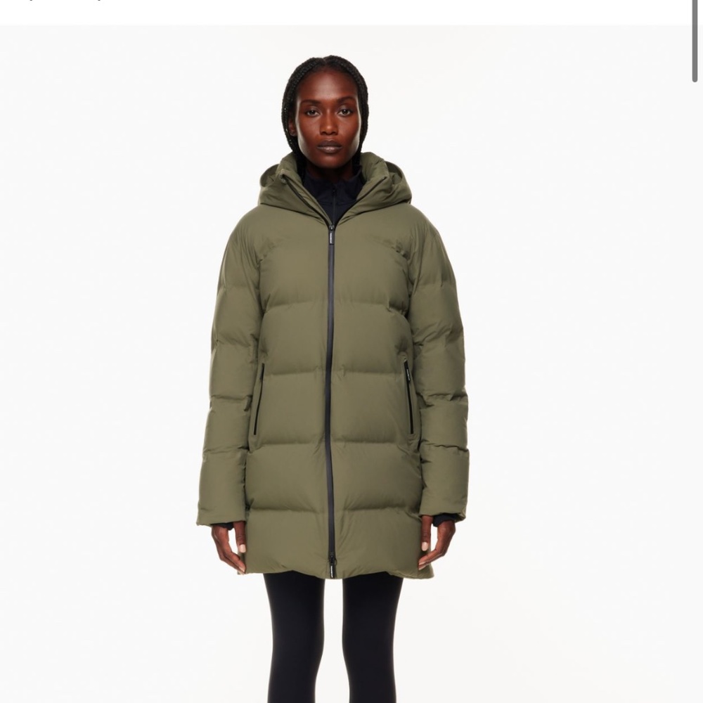 Aritzia Super Puff2O Mid - Gunmetal Green